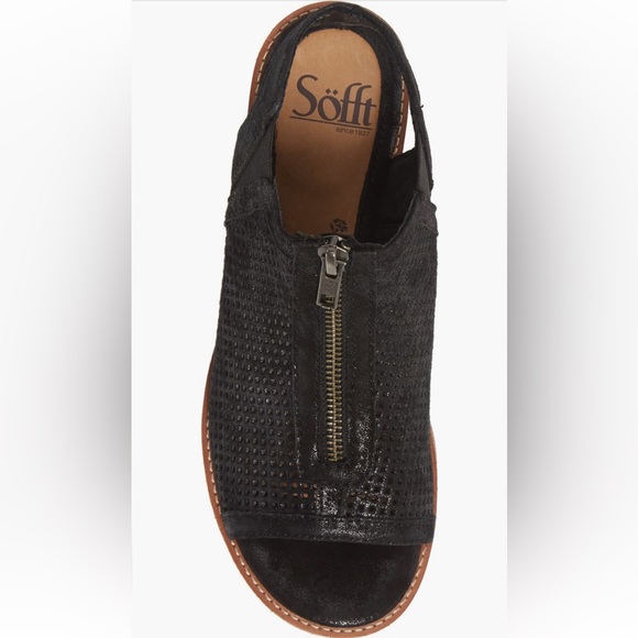 LIKE NEW • Söfft Nalda Zip Sandal in Luggage Leather • Women’s 7M - Picture 16 of 16